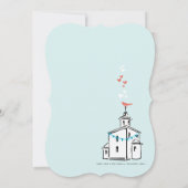  Modern We gaan naar de Chapel Wedding Kaart (Achterkant)