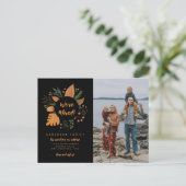 Modern we hebben de Foto van de Thanksgiving Beweg Aankondigingskaart (Staand voorkant)