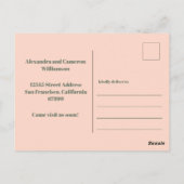 Modern We hebben de nieuwe mededeling 'Thuisbewegi Briefkaart (Achterkant)