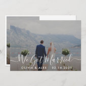 Modern we hebben een gehuwde foto van het witte sc aankondiging (Voorkant / Achterkant)