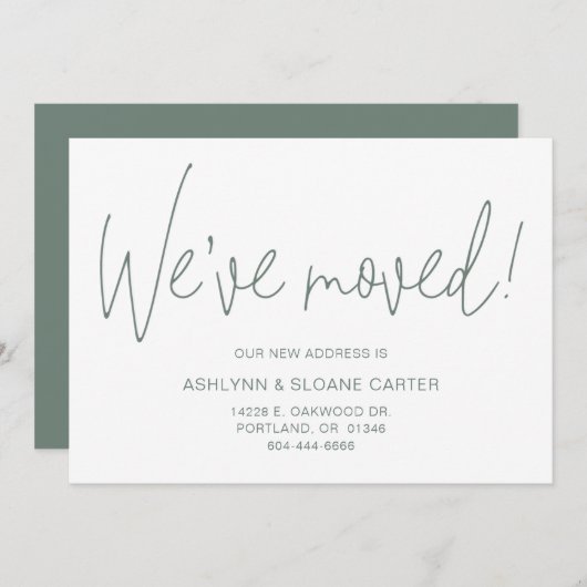 Modern We hebben een nieuw startpunt gemaakt Aankondiging (Voorkant / Achterkant)