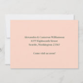 Modern we hebben een nieuw startpunt gemaakt, roze aankondiging (Achterkant)