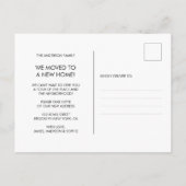 Modern We hebben Foto New Home verplaatst Aankondigingskaart (Achterkant)