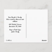 Modern We hebben foto verplaatst Nieuwe adresaanko Briefkaart (Achterkant)