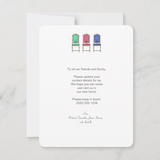 Modern we hebben gezinsplanningsaankondiging verpl aankondiging (Achterkant)