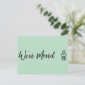 Modern We hebben kleine huis tekening munt verplaa Briefkaart (Staand voorkant)