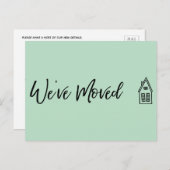 Modern We hebben kleine huis tekening munt verplaa Briefkaart (Voorkant / Achterkant)