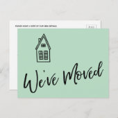 Modern We hebben kleine huis tekening munt verplaa Briefkaart (Voorkant / Achterkant)