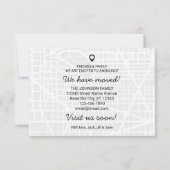 Modern we hebben Map New Home Address Moving verpl Aankondiging (Achterkant)