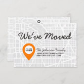 Modern we hebben Map New Home Address Moving verpl Aankondiging (Voorkant / Achterkant)
