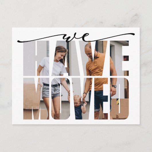 Modern we hebben Modern Foto Bewegend Aankondigingskaart (Voorkant)