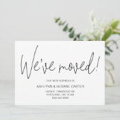 Modern We hebben New Home Announcement Black verpl Aankondiging (Staand voorkant)