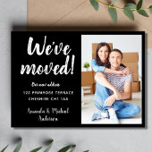 Modern we hebben nieuwe adresfoto gewijzigd aankondiging