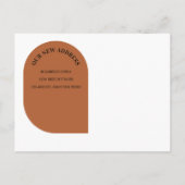 Modern We hebben nieuwe Home Change of Address ver Aankondigingskaart (Achterkant)