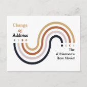 Modern We hebben nieuwe Home Change of Address ver Aankondigingskaart (Voorkant)