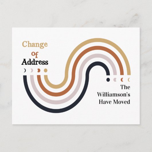 Modern We hebben nieuwe Home Change of Address ver Aankondigingskaart (Voorkant)