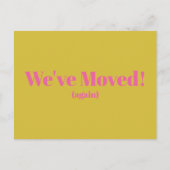 Modern We hebben nieuwe thuisbeweging gemaakt | Ge Briefkaart (Voorkant)