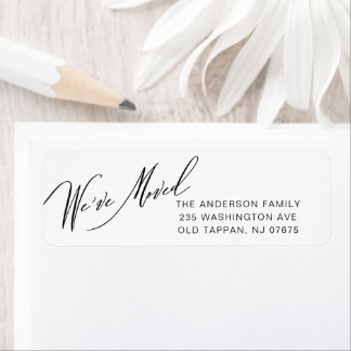 Modern we hebben Return Address Label verplaatst