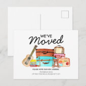 Modern We hebben Schattigee Waterverf bagage verpl Aankondigingskaart (Voorkant / Achterkant)