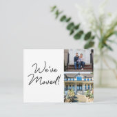 Modern We hebben verhuisd Adreswijziging Foto's Briefkaart (Staand voorkant)