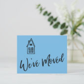 Modern We hebben verplaatst klein huis tekening bl Briefkaart (Staand voorkant)
