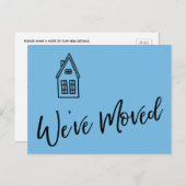 Modern We hebben verplaatst klein huis tekening bl Briefkaart (Voorkant / Achterkant)
