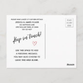 Modern We hebben verplaatst kleine huis tekening c Briefkaart (Achterkant)