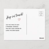 Modern we hebben verplaatst kleine huis tekening s briefkaart (Achterkant)