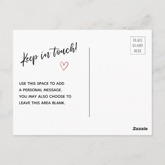 Modern We hebben verplaatst Little House Drawing P Briefkaart (Achterkant)