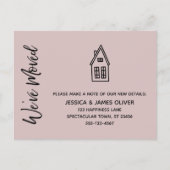 Modern We hebben verplaatst Little House Drawing P Briefkaart (Voorkant)