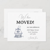 Modern We hebben verplaatst script bewegende aanko Briefkaart (Voorkant / Achterkant)