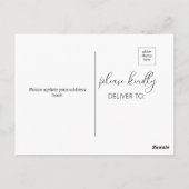 Modern We hebben verplaatst script bewegende aanko Briefkaart (Achterkant)