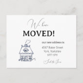 Modern We hebben verplaatst script bewegende aanko Briefkaart (Voorkant)