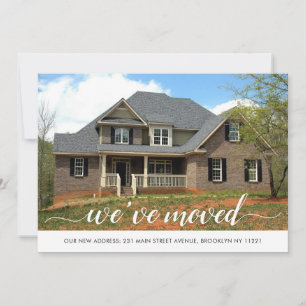 Modern we hebben wijziging van adresfoto's verplaa aankondiging