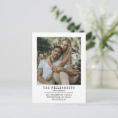 Modern we hebben wijziging van adresfoto's verplaa aankondigingskaart (Staand voorkant)