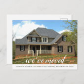 Modern we hebben wijziging van adresfoto's verplaa aankondigingskaart (Voorkant / Achterkant)