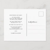 Modern we hebben wijziging van adresfoto's verplaa aankondigingskaart (Achterkant)