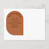 Modern We hebben zakelijke adreswijziging verplaat Aankondigingskaart (Achterkant)