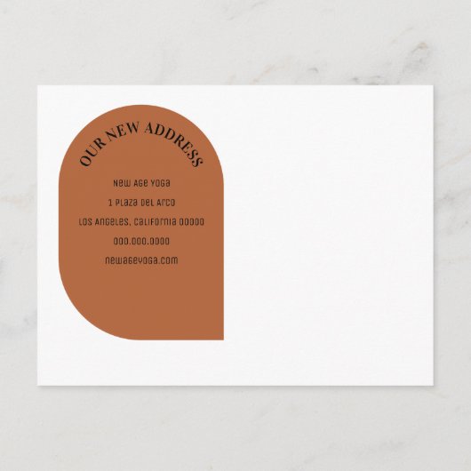 Modern We hebben zakelijke adreswijziging verplaat Aankondigingskaart (Achterkant)