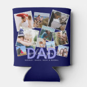 Modern 'We houden van je' Foto Collage papa Blikjeskoeler (Achterkant)