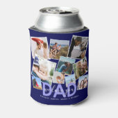 Modern 'We houden van je' Foto Collage papa Blikjeskoeler (Blikje Achterkant)
