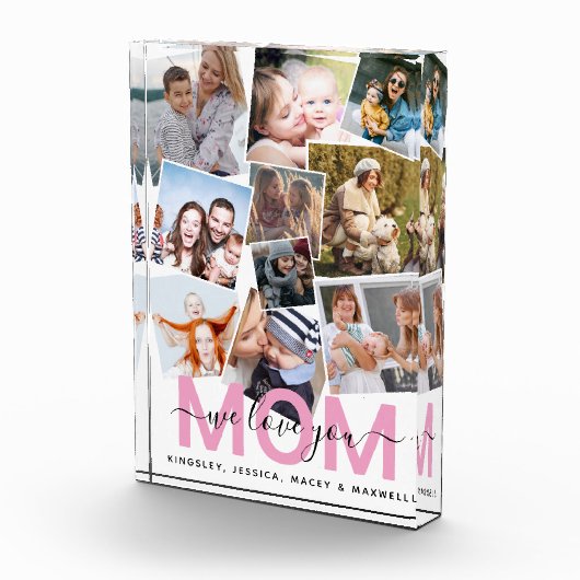 Modern 'We houden van je' geheugen van mama Fotoblokken (Rechts)