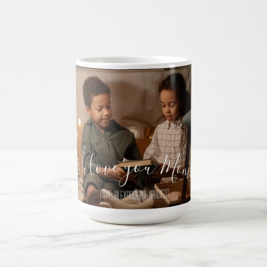Modern We houden van je mam Foto Mok (Center)