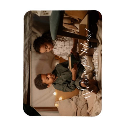 Modern we houden van je mam Magnet Magneet (Verticaal)