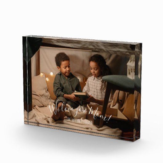 Modern we houden van je moeder fotoblok (Rechts)