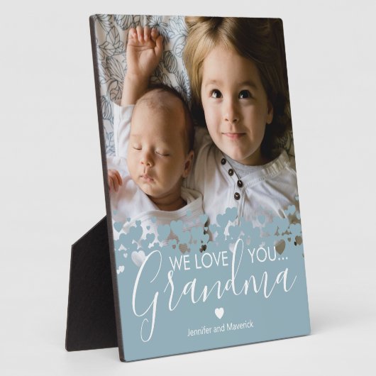 Modern we houden van je oma foto fotoplaat (Zijkant)