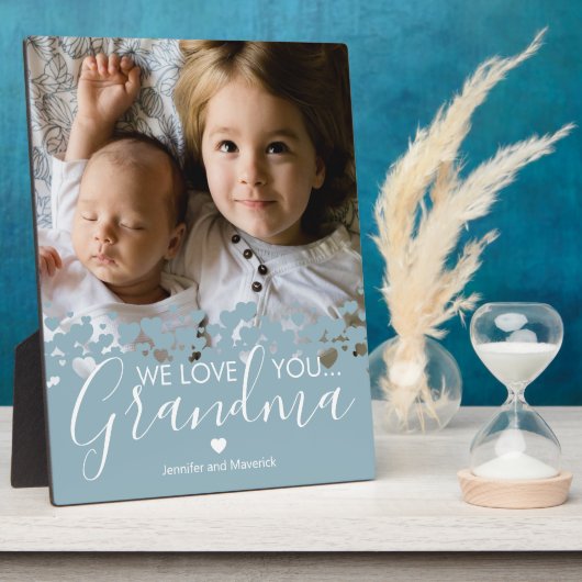 Modern we houden van je oma foto fotoplaat (Zijkant)