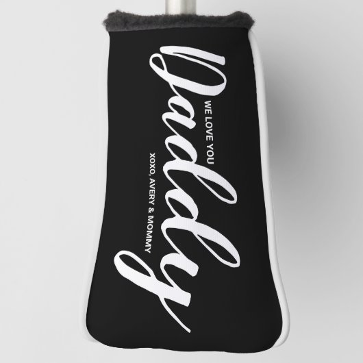 Modern we houden van je vaders eigen namen golfheadcover (Draai 90)