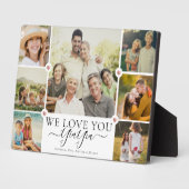 Modern we houden van YiaYia Family Photo Collage Fotoplaat (Zijkant)