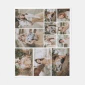 Modern We Love You 11 Photo Collage Fleece Deken (Voorkant)